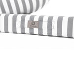 Conjunto de Cojines para Salón de Jardín 50x50 Rayas Gris Claro - Premium 270g (Asiento + Respaldo)