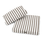 Conjunto de Cojines para Salón de Jardín 50x50 Rayas Beige - Premium 270g (Asiento + Respaldo)