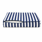 Conjunto de Cojines para Salón de Jardín 60x60 Rayas Azul Marino - Premium 270g (Asiento + Respaldo)