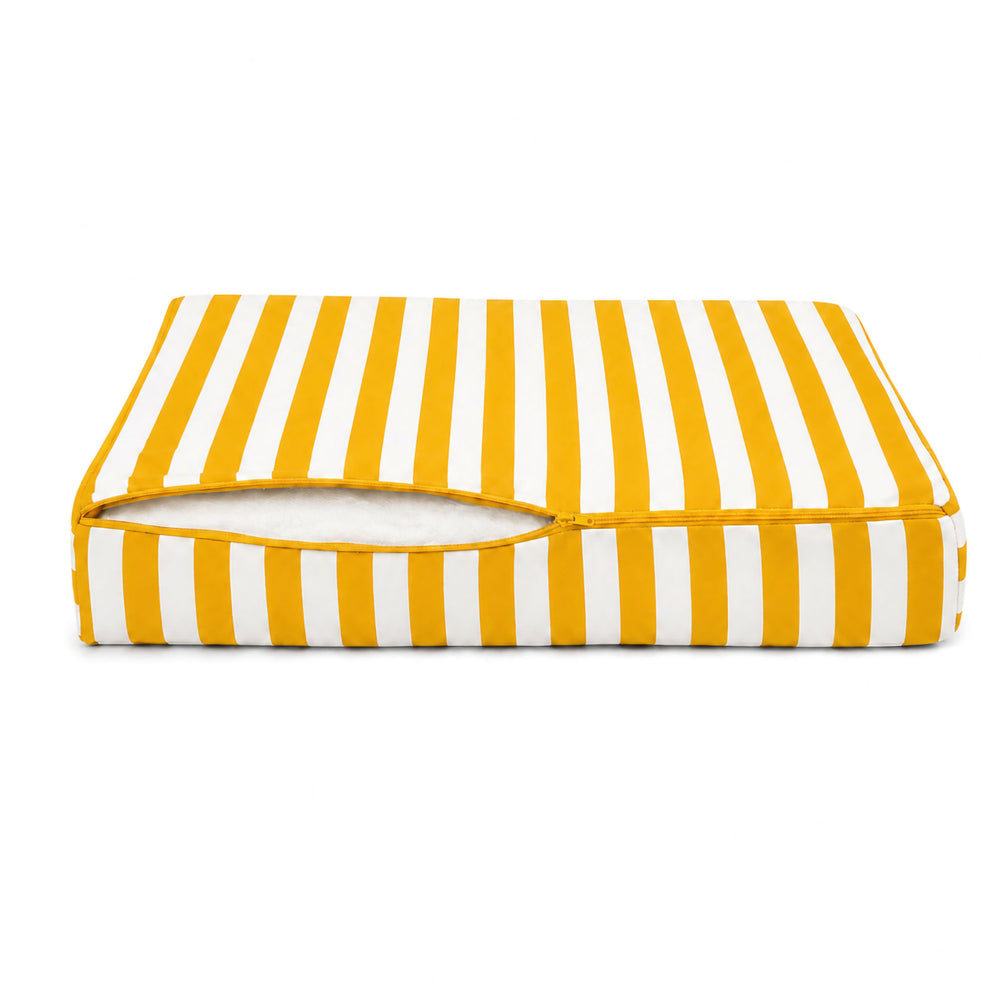 Conjunto Cojines Jardín 60x70 Rayas Amarillo, para interior y exterior
