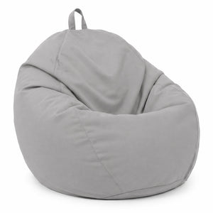 Pouf poire XL de exterior - 110x120 cm - Gris Galet