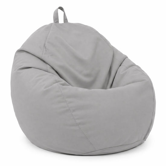 Pouf poire XL de exterior - 110x120 cm - Gris Galet