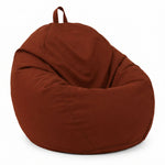 Puf Pera XL 110x120 Terracota - Con Funda Extraíble & Impermeable (Garni Perlas)