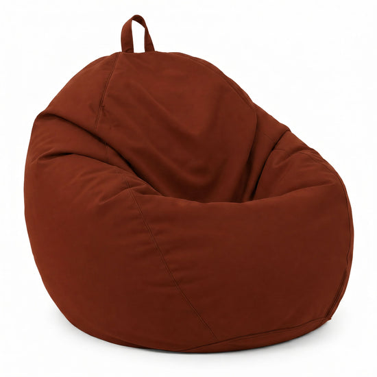 Puf Pera XL 110x120 Terracota - Con Funda Extraíble & Impermeable (Garni Perlas)