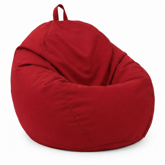 Pouf poire XL de exterior - 110x120 cm - Rojo