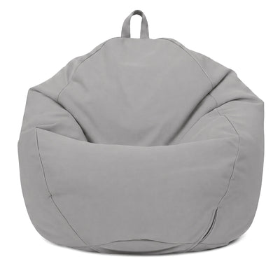Pouf poire XL de exterior - 110x120 cm - Gris Galet