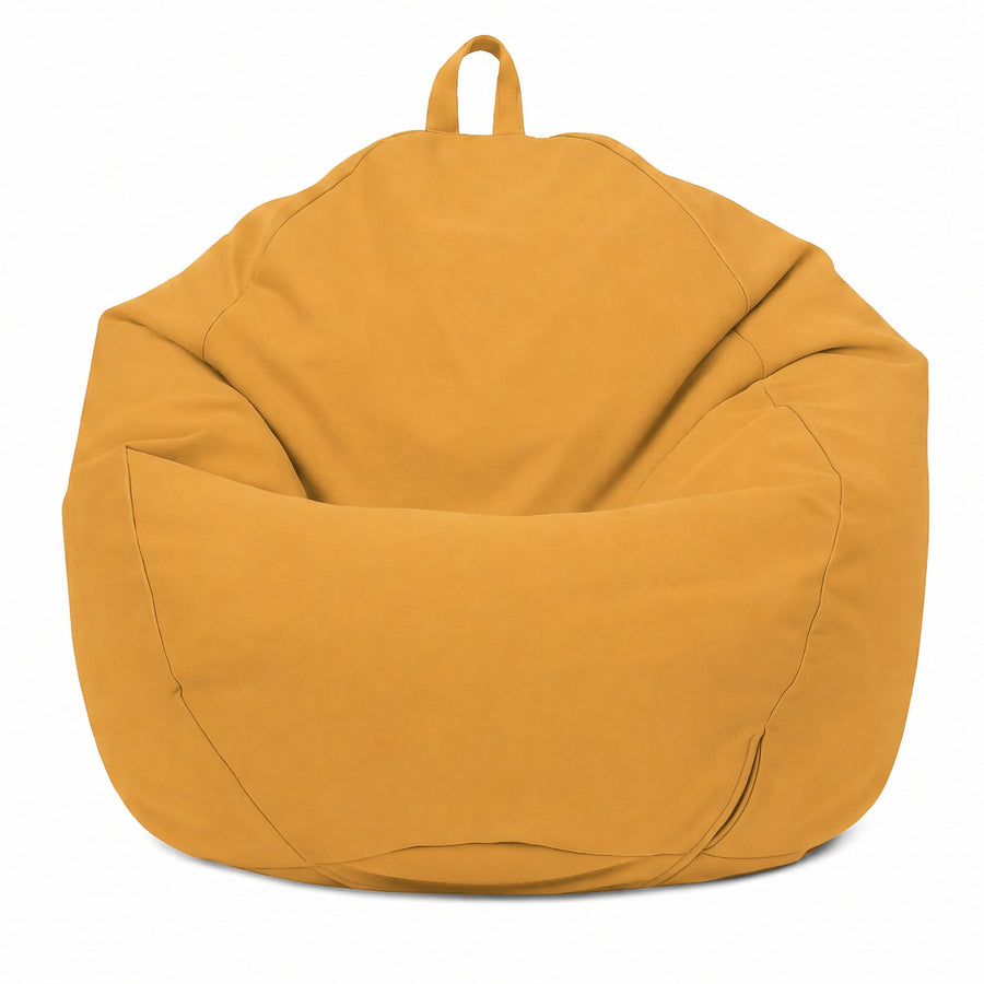 Pouf Poire XL 110x120 Jaune, tissu anti-UV