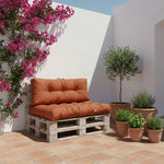 Ensemble Coussins Palette 120x80 Terracotta - vue principale