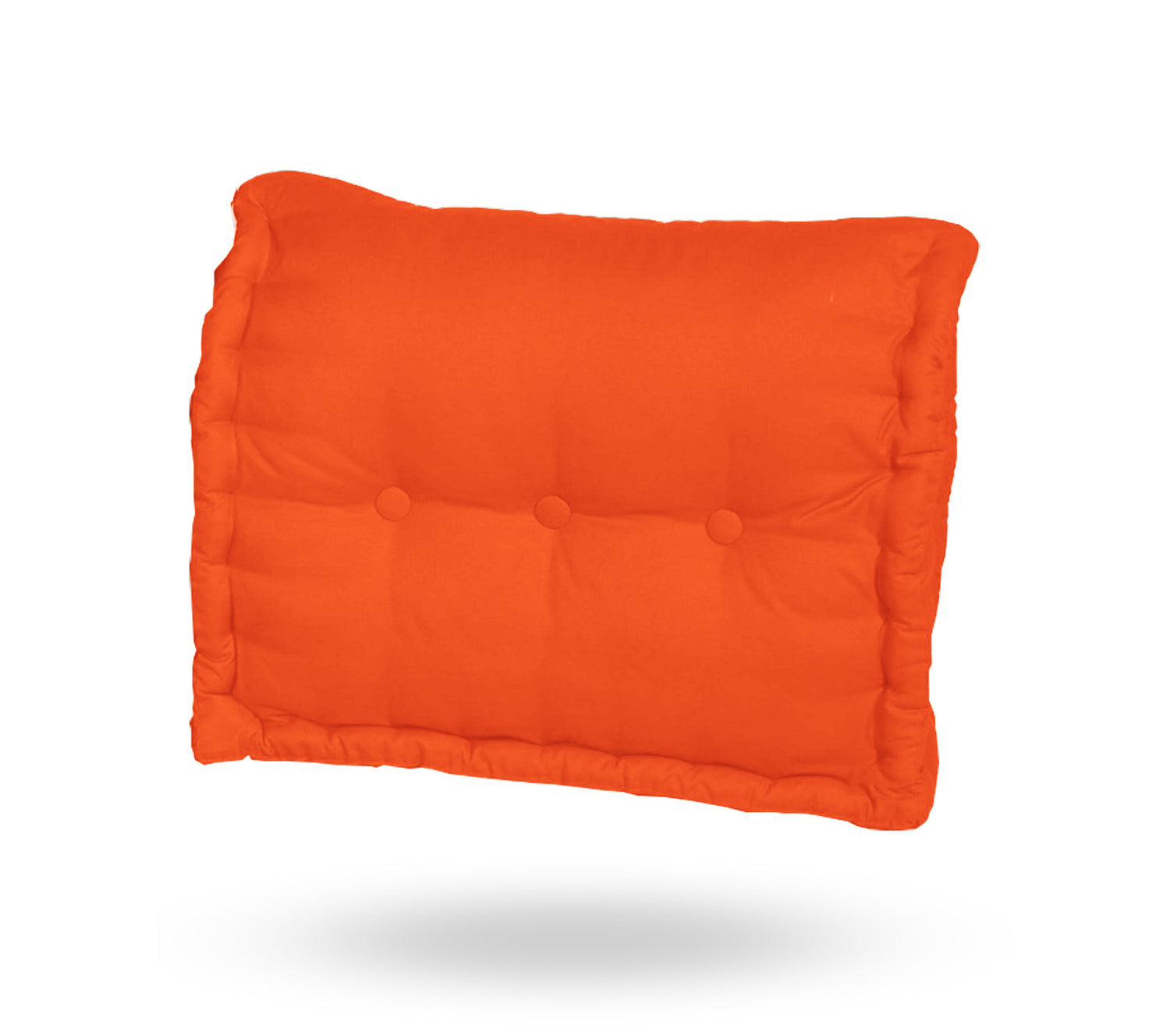Coussin dossier pour palette capitonné en Polyester Orange 60x40x15cm - Deco-arts.fr