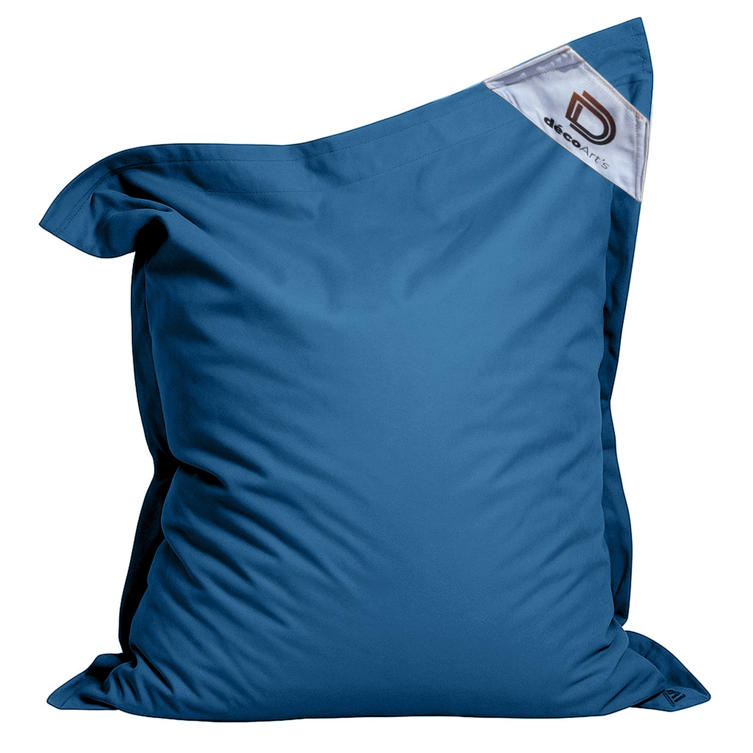 Housse pour Pouf Géant XXL 180x140cm Intérieur et Extérieur - Bleu pétrole - Deco-arts.fr