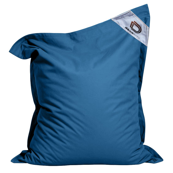 Housse pour Pouf Géant XXL 180x140cm Intérieur et Extérieur - Bleu pétrole - Deco-arts.fr