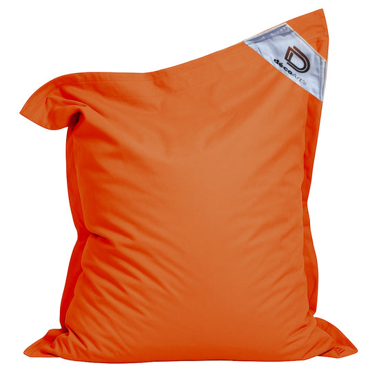 Housse pour Pouf Géant XXL 180x140cm Intérieur et Extérieur - Orange - Deco-arts.fr