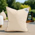 Housse de Pouf XL 120x80 Beige - (Housse Seule à Garnir - Intérieur/Extérieur)