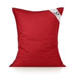 Housse pour Pouf Géant XL 120x80cm Intérieur et Extérieur - Rouge piment - Deco-arts.fr