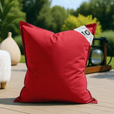 Housse pour Pouf Géant XL 120x80cm Intérieur et Extérieur - Rouge piment - Deco-arts.fr