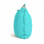 Funda de Puf XL 120x80 Azul Caribe - (Funda para Rellenar - Interior/Exterior)