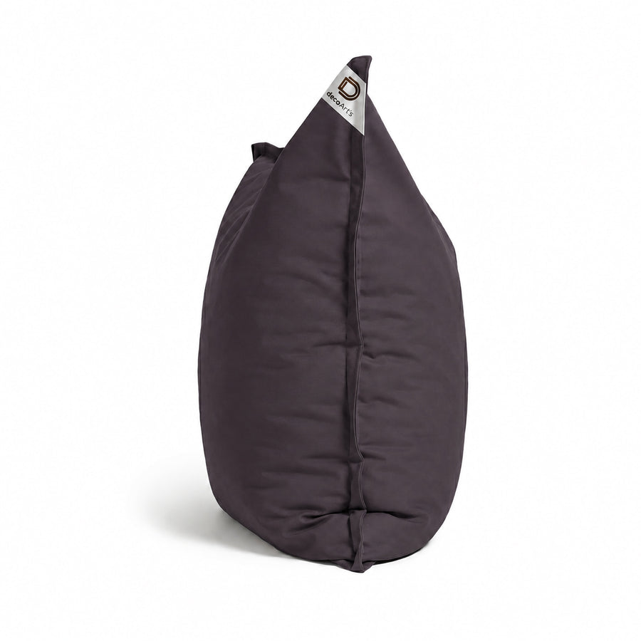 Funda de Puf XL 120x80 Gris Carbón, tejido de poliéster