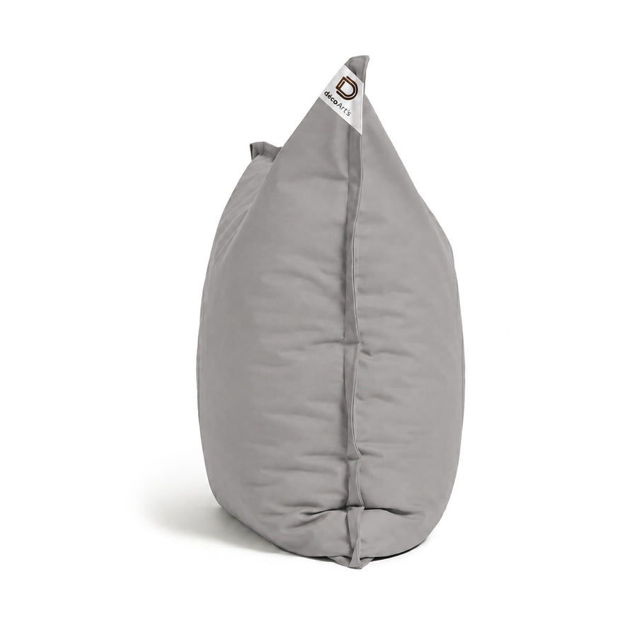 Funda de Puf XL 120x80 Gris Guijarro, tejido de poliéster