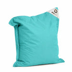 Funda de Puf XL 120x80 Azul Caribe - (Funda para Rellenar - Interior/Exterior)