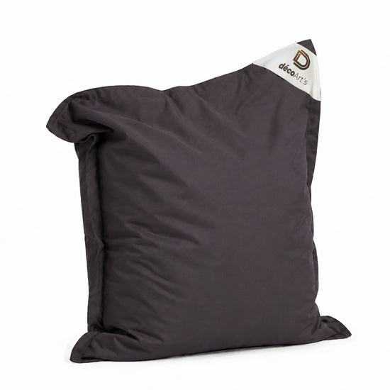 Funda de Puf XL 120x80 Gris Carbón - (Funda para Rellenar - Interior/Exterior)