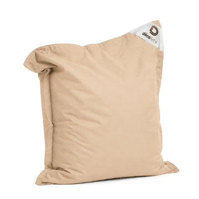 Funda de Puf XL 120x80 Beige - (Funda para Rellenar - Interior/Exterior)
