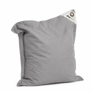 Funda de Puf XL 120x80 Gris Guijarro - (Funda para Rellenar - Interior/Exterior)