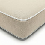 Détail tissu matelas jaune