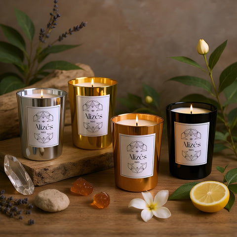 Estuche El Descubrimiento – 4 Velas 180g – Colección Alizés París