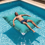 Puf Gigante Flotante 180x140 Azul Caribe - Piscina & XXL (Perlas)