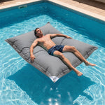 Puf Gigante Flotante 180x140 Gris Guijarro - Piscina & XXL (Perlas)