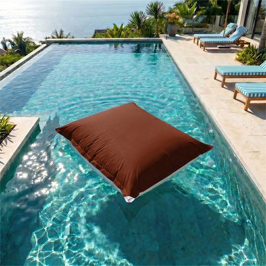 Housse de Pouf Flottant XXL 180x140 Terracotta - (Housse Seule à Garnir - Spécial Piscine)