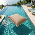 Housse de Pouf Flottant XXL 180x140 Beige - (Housse Seule à Garnir - Spécial Piscine)