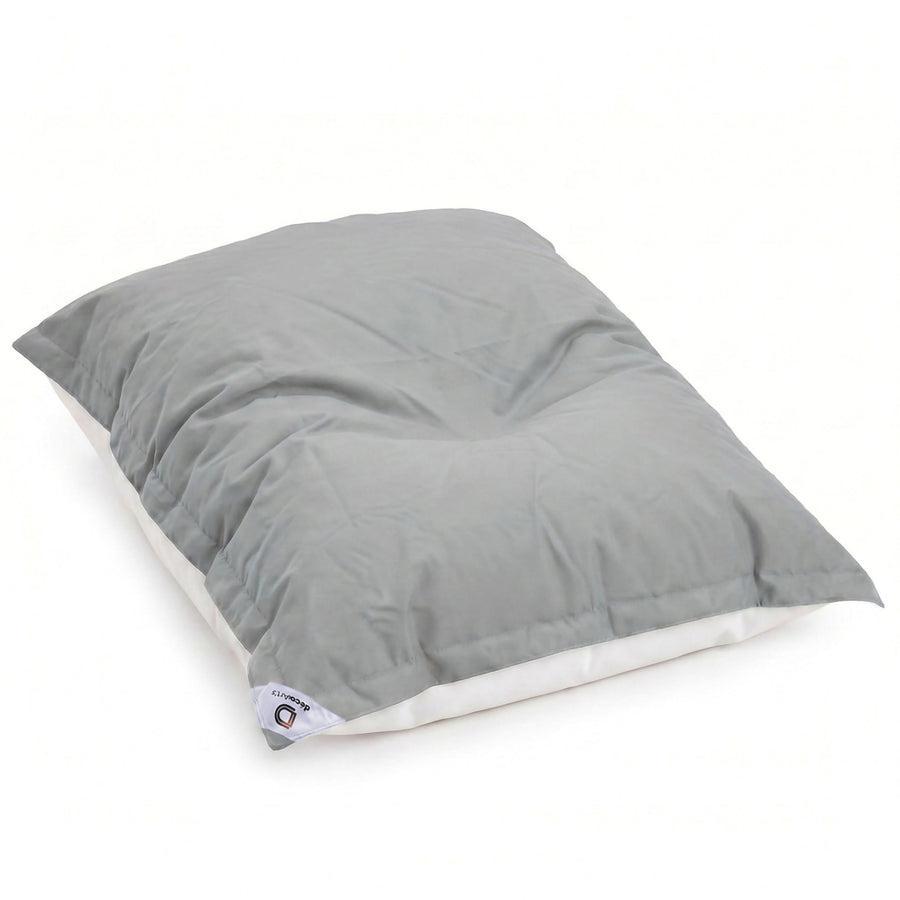 Puf Gigante Flotante 180x140 Gris Guijarro, tejido anti-UV e hidrófugo