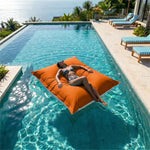 Housse de Pouf Flottant XXL 180x140 Orange - (Housse Seule à Garnir - Spécial Piscine)