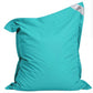 Giant XXL beanbag cover in Caribbean blue, designed for indoor or outdoor use, showcasing a spacious shape.