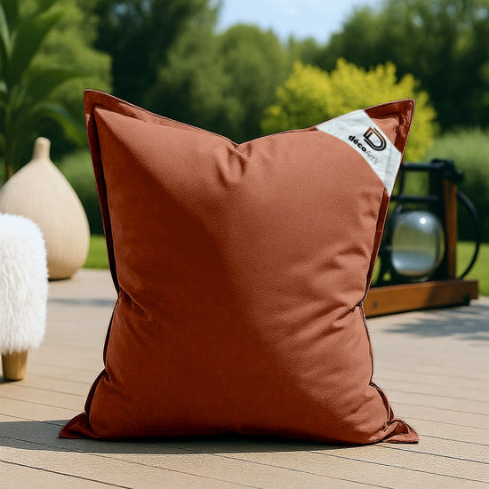 Housse pour Pouf Géant XL 120x80cm Intérieur et Extérieur - Terracotta - Deco-arts.fr