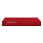 Conjunto de Cojines para Salón de Jardín 100x50 Rojo - Con Funda Extraíble & Anti-UV (1 Asiento + 2 Respaldos)