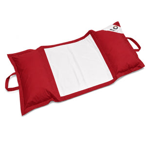 Puf Flotante para Piscina XXL 170x90 Rojo Pimiento - Colchoneta de Hamaca con Perlas (Confort Adulto)