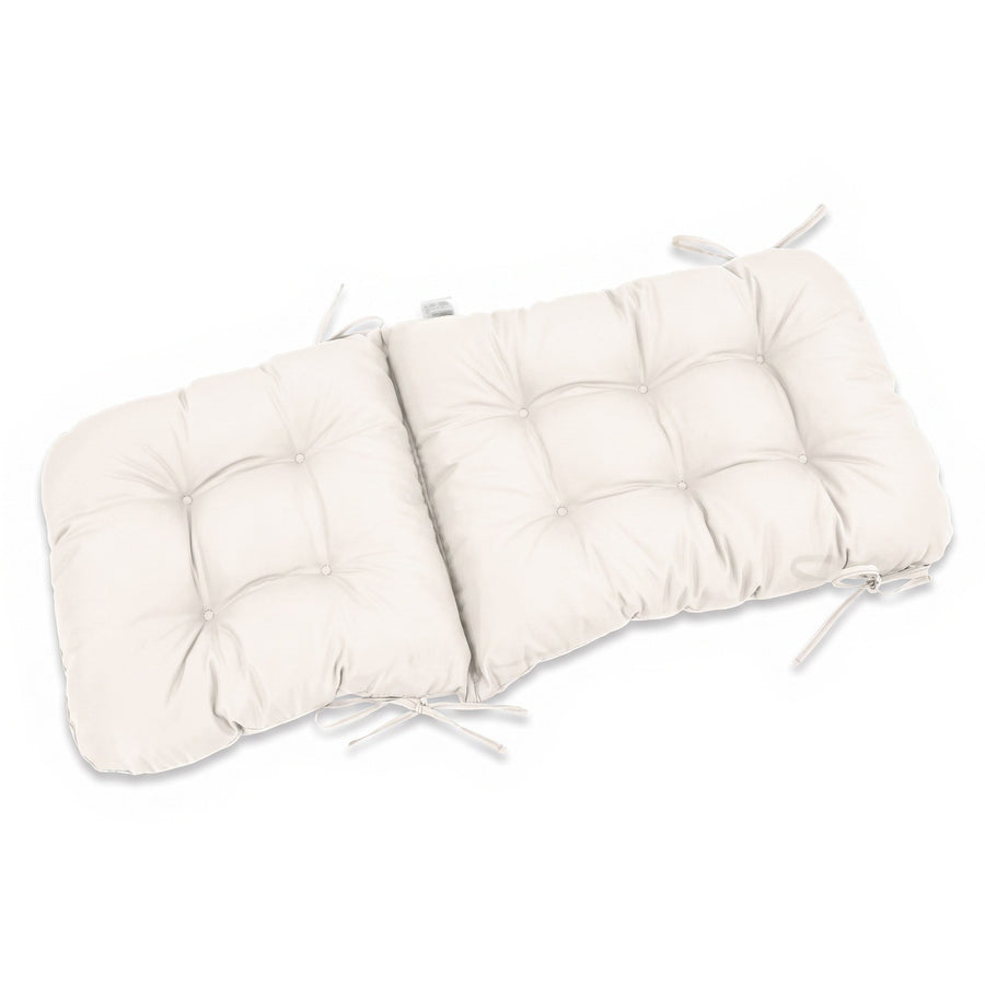Coussin chaise dossier haut 120x50 Blanc Cassé déplié à plat