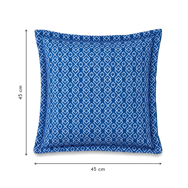 Coussin déco 45x45 motif Géométrique Vert – dimensions 45 x 45 cm