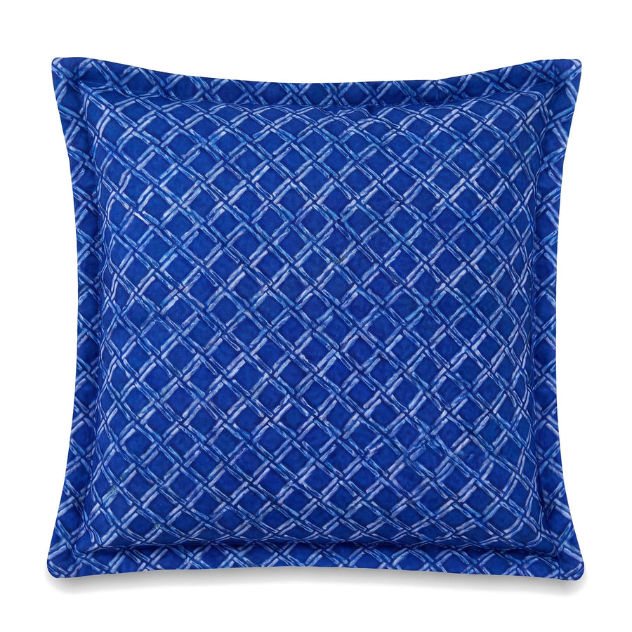 Cojín decorativo 45x45 motivo Náutico Azul, vista frontal