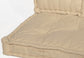 Coussins palette capitonné 120x80x20cm Beige clair - Deco-arts.fr