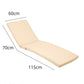 Coussin Bain de Soleil - Matelas pour Transat Dehoussable- 185x60x5cm - Beige - Deco-arts.fr