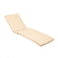 Coussin Bain de Soleil - Matelas pour Transat Dehoussable- 185x60x5cm - Beige - Deco-arts.fr