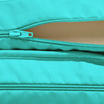 Matelas bain de soleil 185x60 cm bleu Caraïbes pour transat, déhoussable et imperméable, de marque Deco-arts.fr