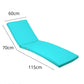 Coussin Bain de Soleil - Matelas pour Transat Dehoussable- 185x60x5cm - Bleu caraibes - Deco-arts.fr