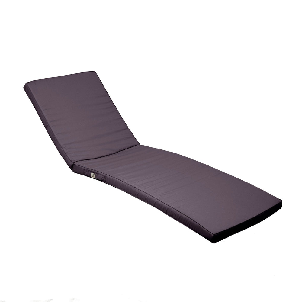 Colchoneta para Tumbona 185x60 Gris Carbón, grosor de 5 cm