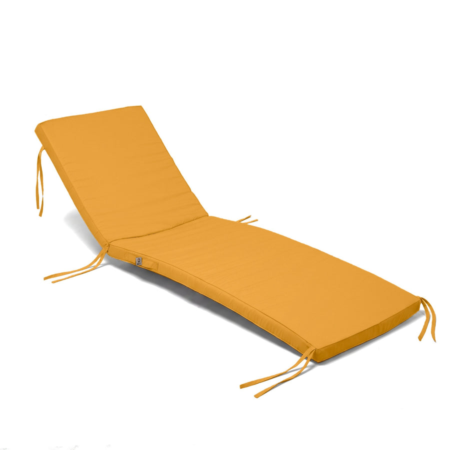 Matelas Bain de Soleil 185x60 Jaune Miel - Déhoussable & Imperméable (Transat)