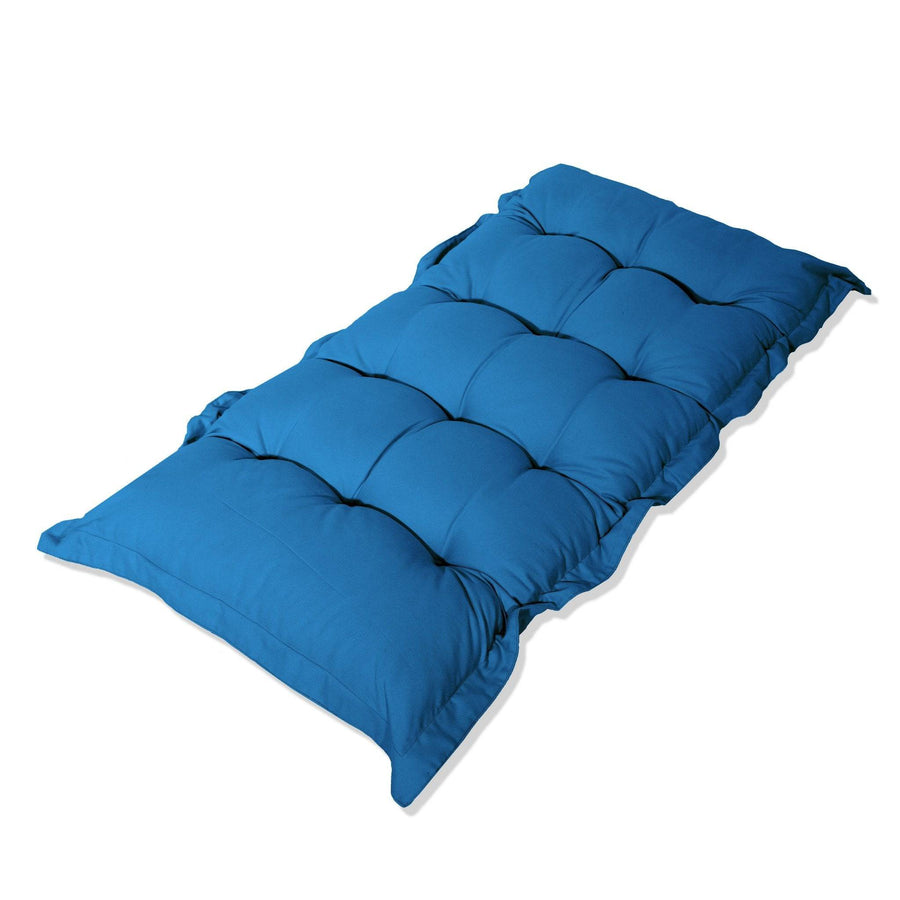 Cojín Acolchado para Banco y Suelo 120x60 Azul Petróleo, grosor de 10 cm