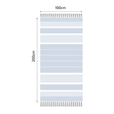 Fouta en coton arthur 100x200cm bleu ciel - Deco-arts.fr